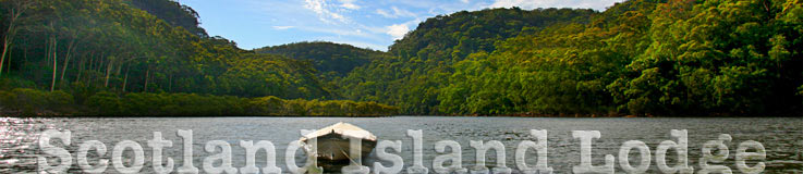 Scotland Island Lodge Contact and Booking Page